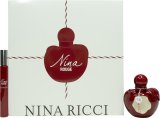 Nina Ricci Nina Rouge Geschenkset 50ml EDT + 10ml Roll On EDT