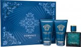 Versace Eros Gift Set 50ml EDT + 50ml Aftershave Balm + 50ml Shower Gel