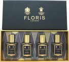 Floris Geschenkset 15ml Night Scented Jasmine EDT + 15ml Bouquet De La Reine EDT + 15ml White Rose EDT + 15ml Chypress EDT